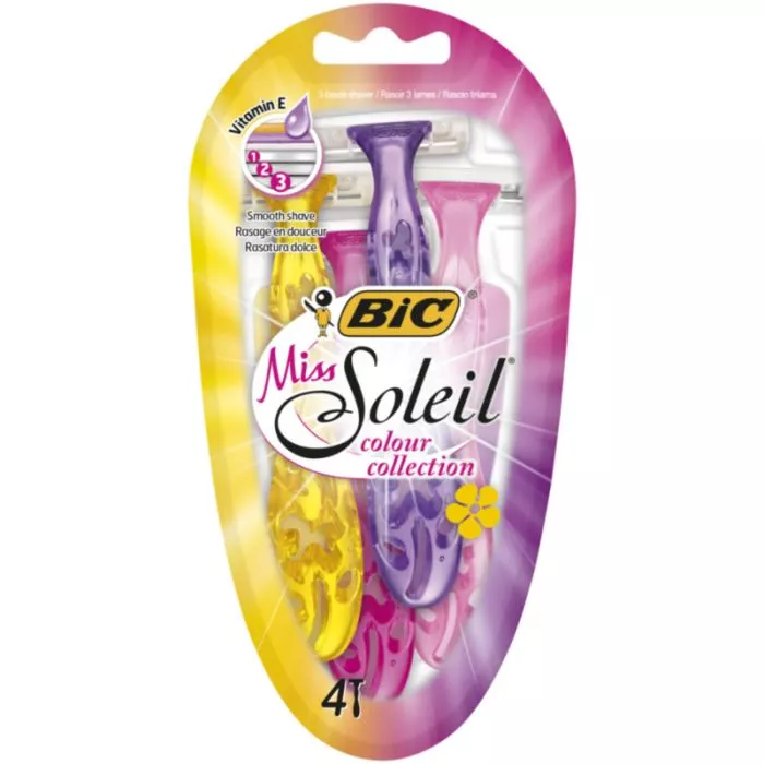 BIC MISS SOLEIL COLOUR COLLECTION Ξυραφάκια 4 τεμάχια