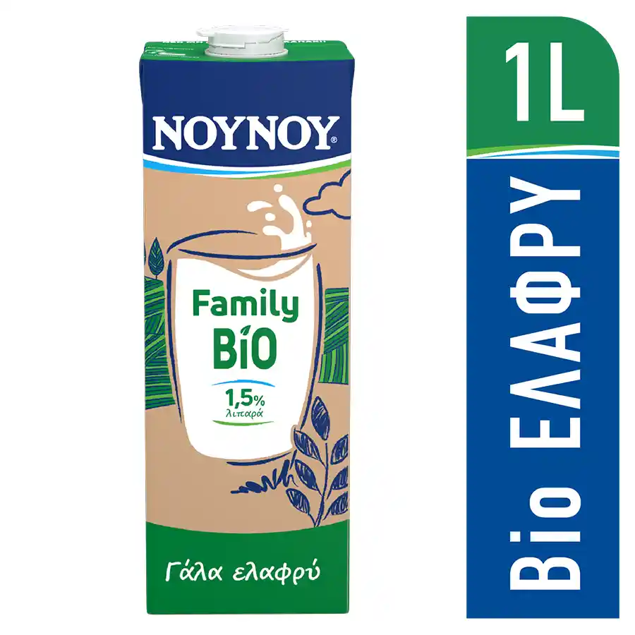 Νουνού Family Γάλα Βιολογικό Ελαφρύ 1lt.