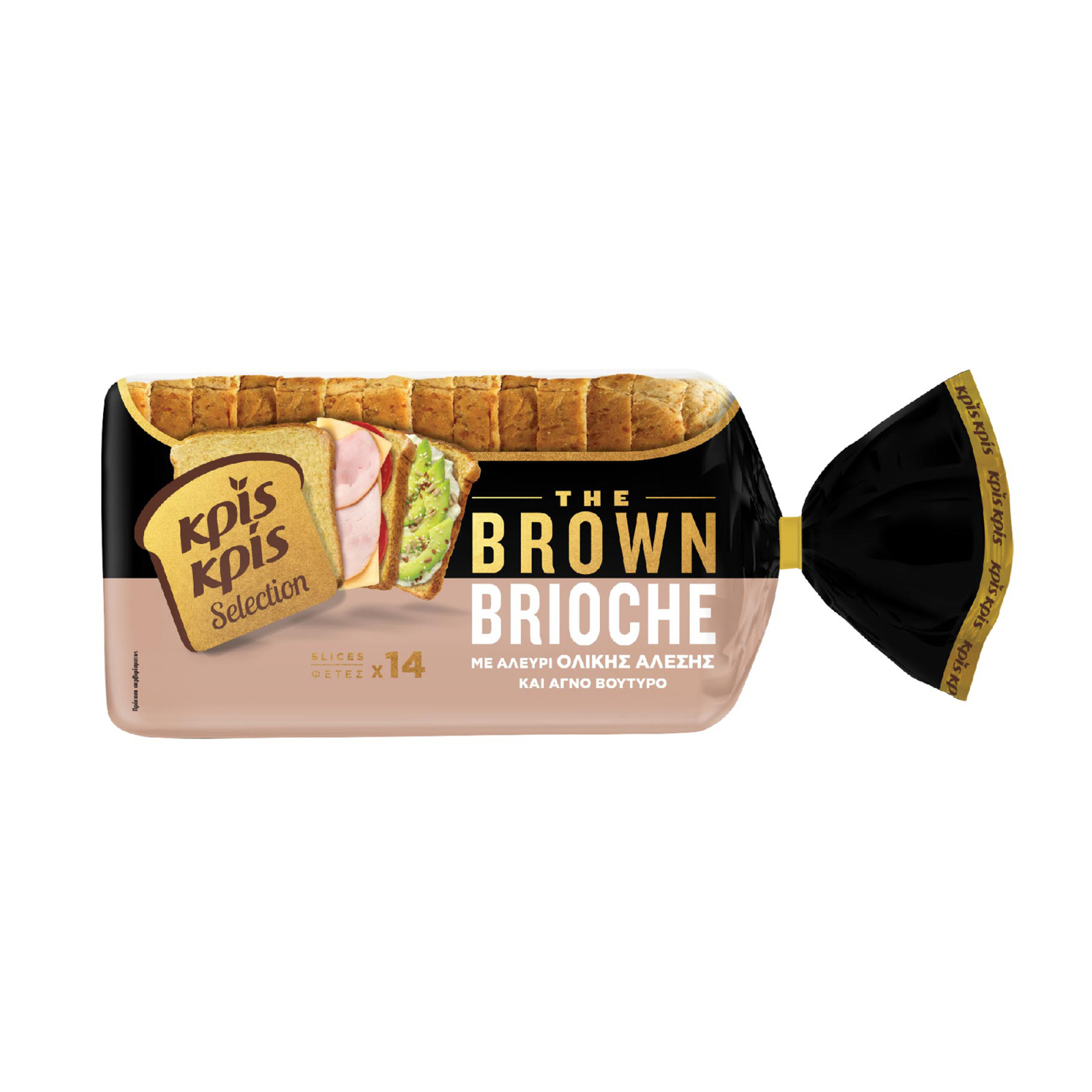 Ψωμί Τόστ Selection Τhe Brown Brioche Ολικής 350g
