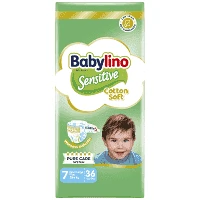 Babylino Sensitive Extra Large Plus Πάνες N.7 15kg+ 36τεμ