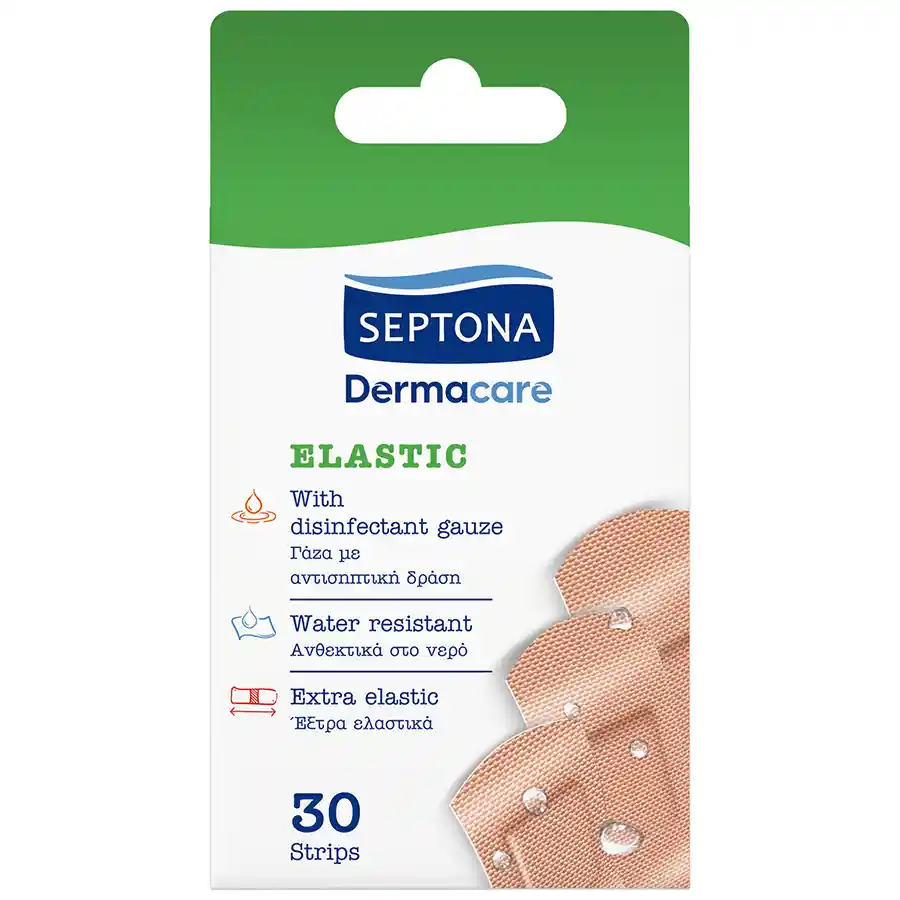 Septona Dermacare Επιθέματα Elastic Strips 30τεμ.