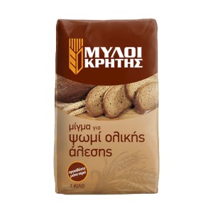 Μύλοι Κρήτης Αλεύρι Ολικής Άλεσης Για Ψωμί 1 kg