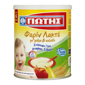 Γιώτης Βρεφική Κρέμα Φαρίν Λακτέ Με Μήλο & Αχλάδι 6+ Μηνών 300 gr