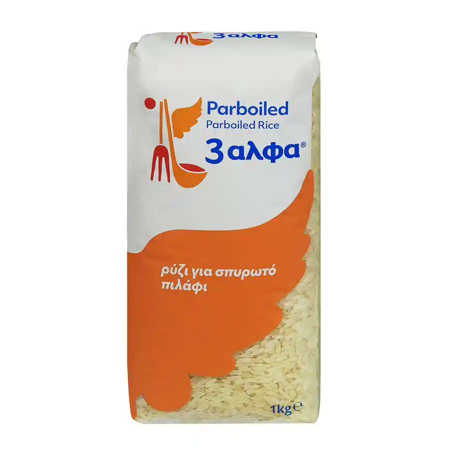 3άλφα Ρύζι Parboiled τ.Αμερικής 1kg.