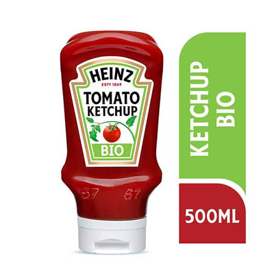 Heinz Organic Κέτσαπ Βιολογική Top Down 580γρ.