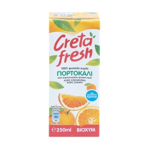 Creta Fresh Φυσικός Χυμός Πορτοκάλι 250 ml