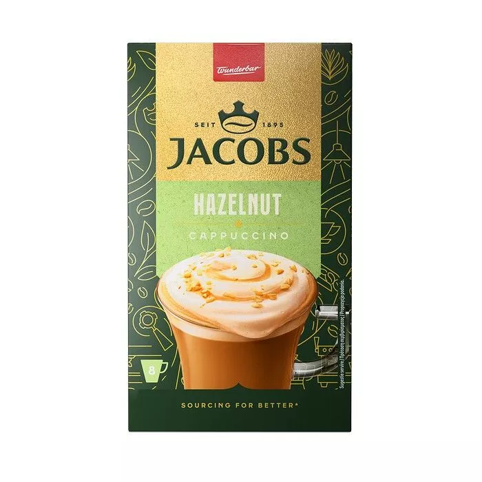 JACOBS CAPPUCCINO ΦΟΥΝΤΟΥΚΙ ΣΤΙΓΜΙΑΙΟΣ ΚΑΦΕΣ 8ΤΜΧ, 142,4ΓΡ