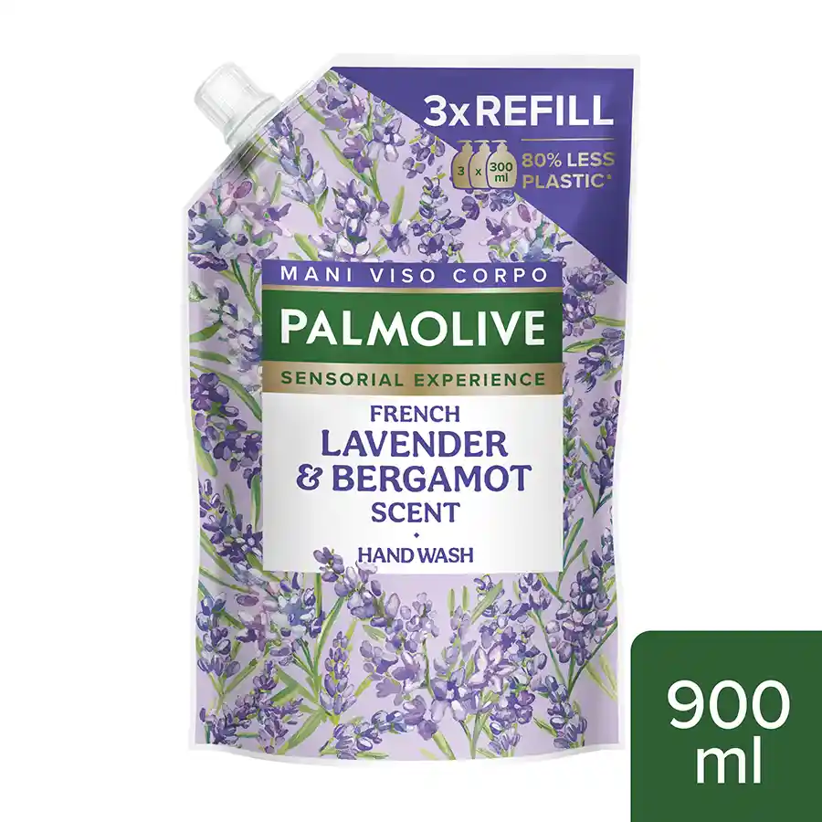 Palmolive Υγρό Κρεμοσάπουνο Λεβάντα & Περγαμόντο Ανταλλακτικό 900ml.