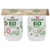 ΔΕΛΤΑ Advance Βιολογικό Γιαούρτι Λευκό 2x140gr