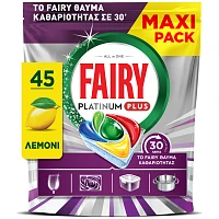Fairy Platinum Plus Ταμπλέτες Πλυντηρίου Πιάτων Miracle 45τεμ