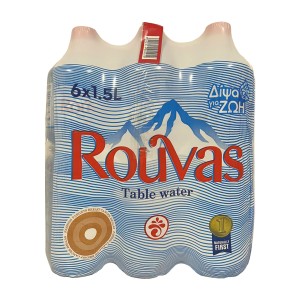 Ρούβας Φυσικό Επιτραπέζιο Νερό 6 x 1,5 lt