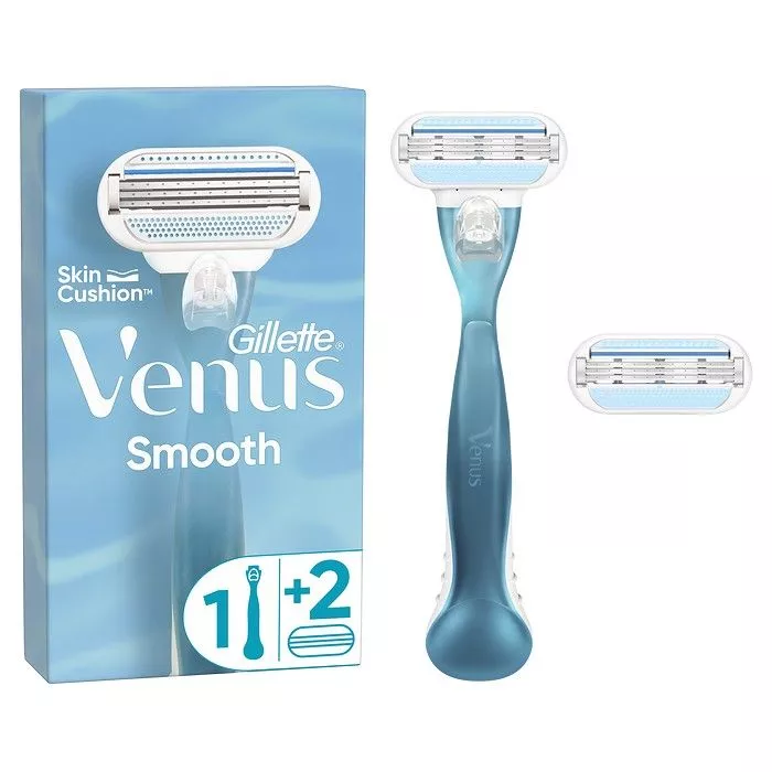 Gillette® Venus Smooth Γυναικεία Ξυριστική Μηχανή Με 2 Ανταλλακτικές Κεφαλές