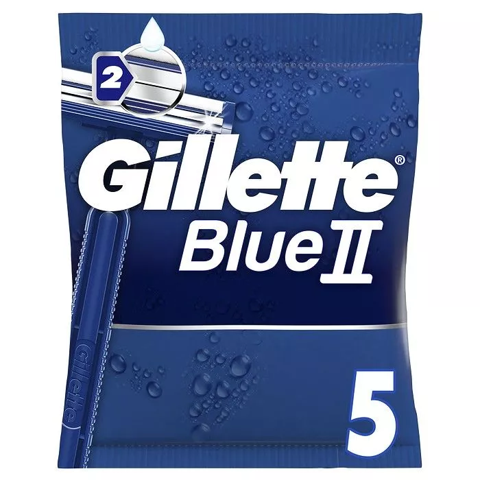 Gillette BlueII Ανδρικά Ξυραφάκια Μιας Χρήσης, 5τμχ