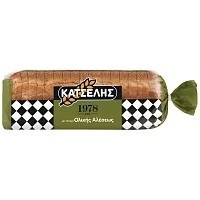 Κατσέλης Παραδοσιακό Ψωμί Τοστ Ολικής Άλεσης Κανονικές Φέτες 720gr