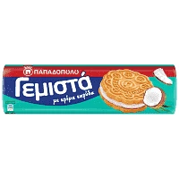 Παπαδοπούλου Μπισκότα Γεμιστά Καρύδα 200gr