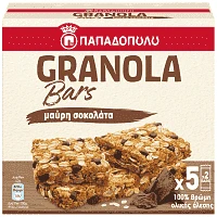 Παπαδοπούλου Granola Bars Σοκολάτα 5x210gr