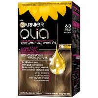 Garnier Olia Βαφή Μαλλιών Χωρίς Αμμωνία Ν6.0 Ξανθό Σκούρο 50ml