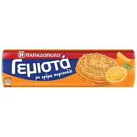 Παπαδοπούλου Μπισκότα Γεμιστά Πορτοκάλι 200gr