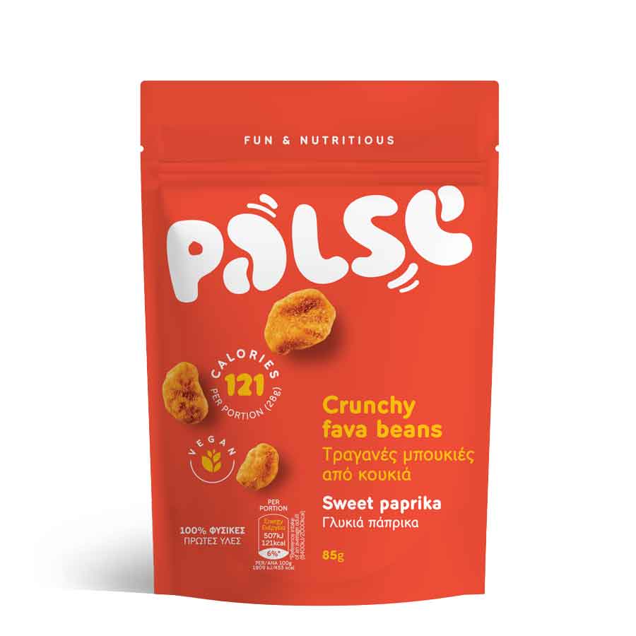 Palse Σνακ Μπουκιές Από Κουκιά & Γλυκιά Πάπρικα 85γρ.