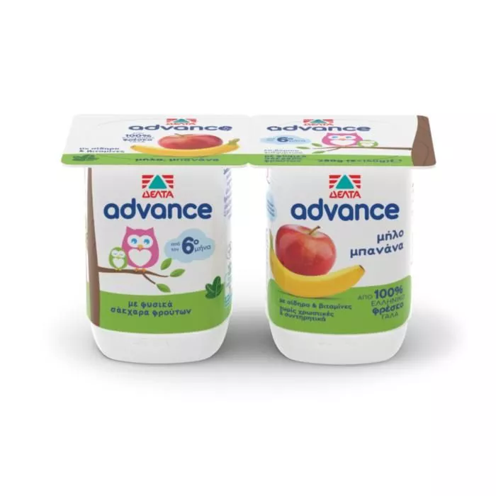 ΔΕΛΤΑ ADVANCE ΜΗΛΟ / ΜΠΑΝΑΝΑ 2Χ140ΓΡ.
