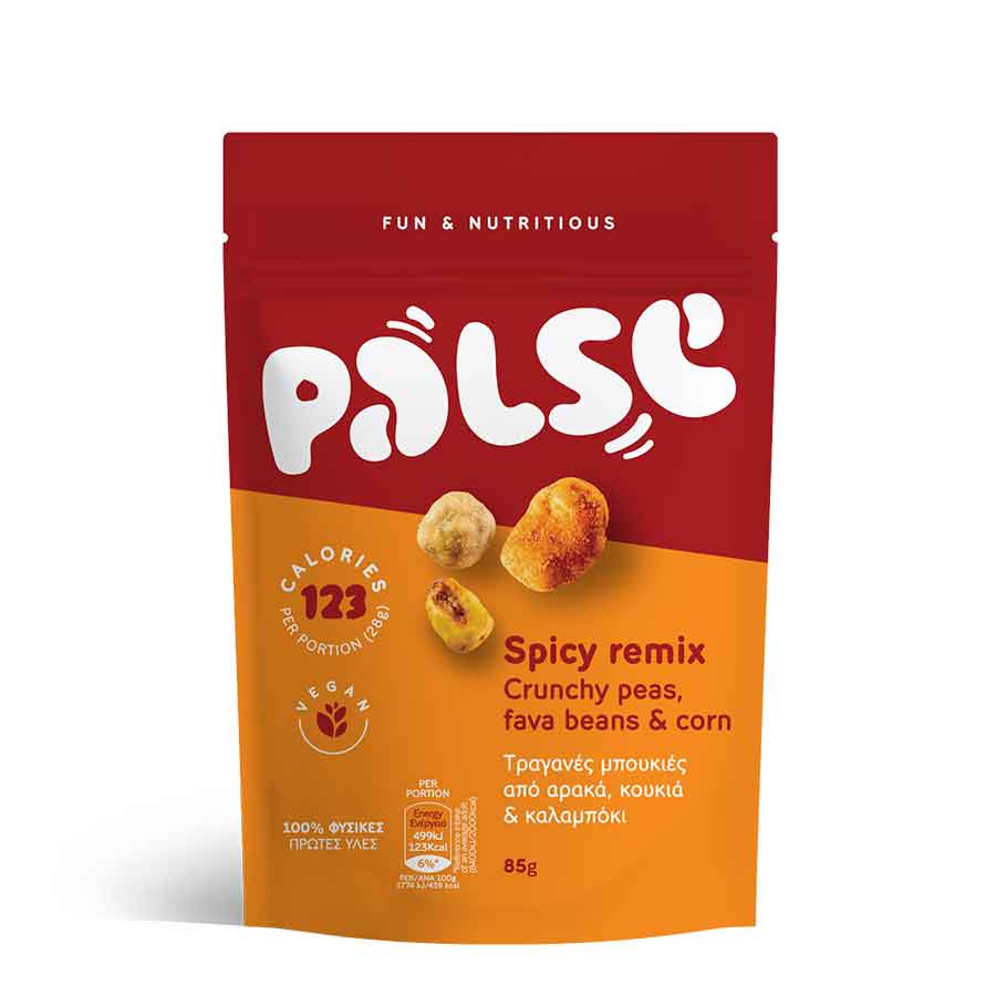 Palse Spicy Remix Μπουκιές Από Αρακά, Κουκιά & Καλαμπόκι 85γρ.
