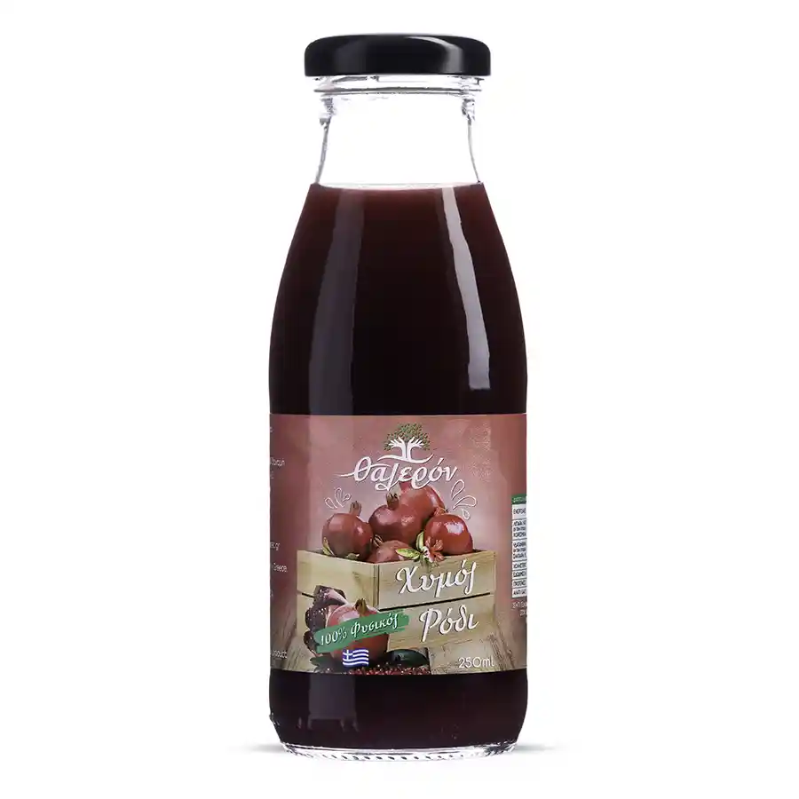 Θαλερόν 100% Φυσικός Χυμός Ρόδι 250ml.