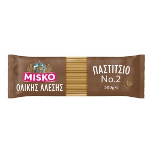 Misko Μακαρόνια Για Παστίτσιο Ν2 Ολικής Άλεσης 500 gr