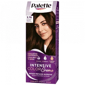 Palette Κρέμα Βαφή Μαλλιών Ν3.76 Καστανό Σκούρο, Σοκολατί