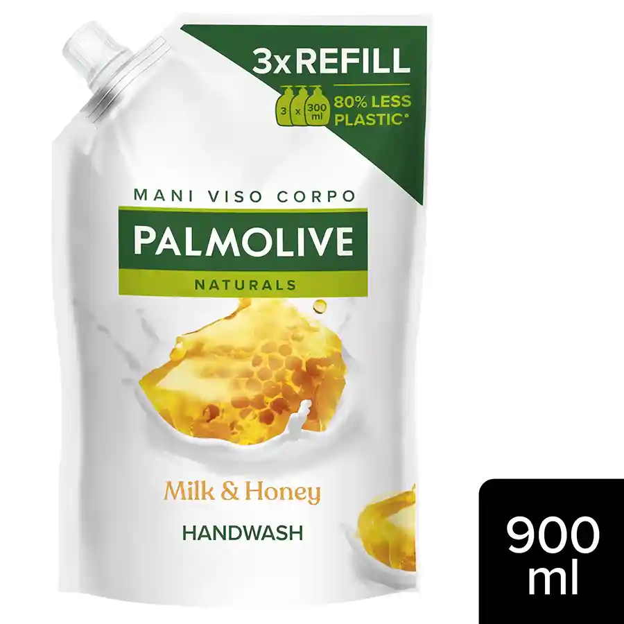 Palmolive Υγρό Κρεμοσάπουνο Μέλι & Γάλα Ανταλλακτικό 900ml.