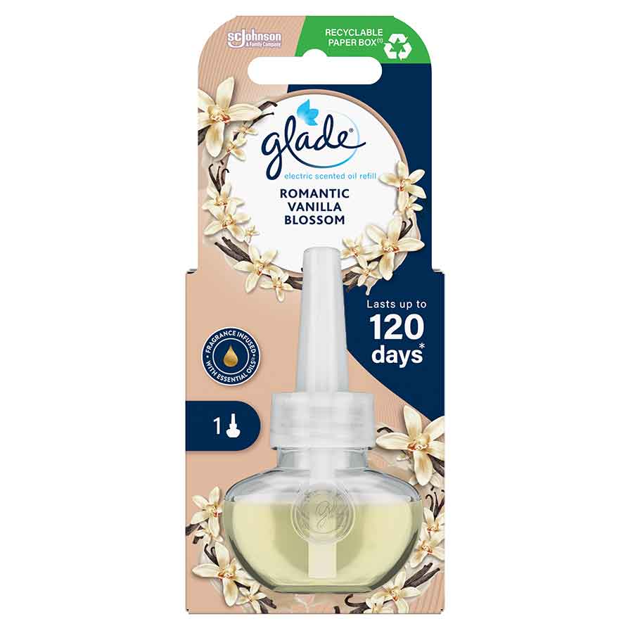 Glade Αρωματικό Χώρου Ανταλλακτικό Ηλεκτρικής Συσκευής Romantic Vanilla Blossom 20ml.