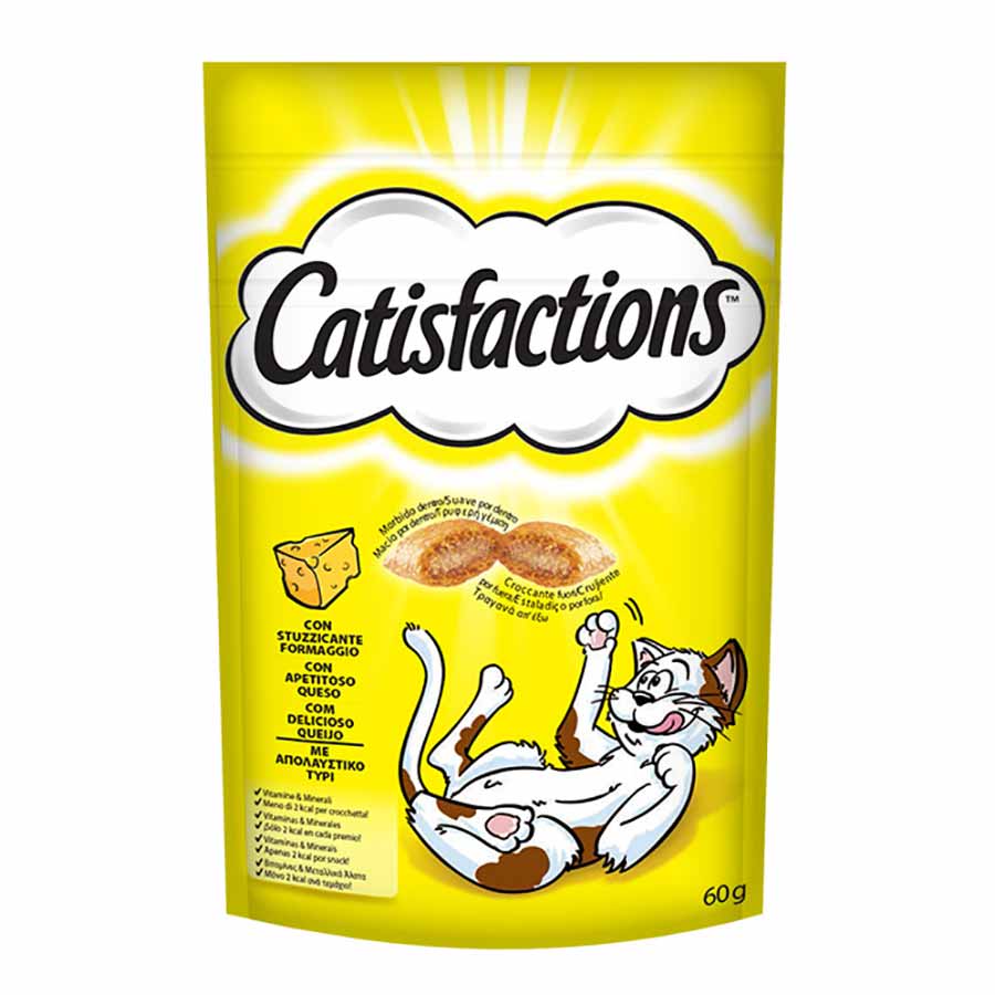 Catisfactions Σνακ Γάτας Τυρί 60γρ.