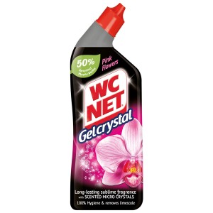 Wc Net Υγρό Καθαριστικό Τουαλέτας Gel Crystal Pink Flowers 750 ml
