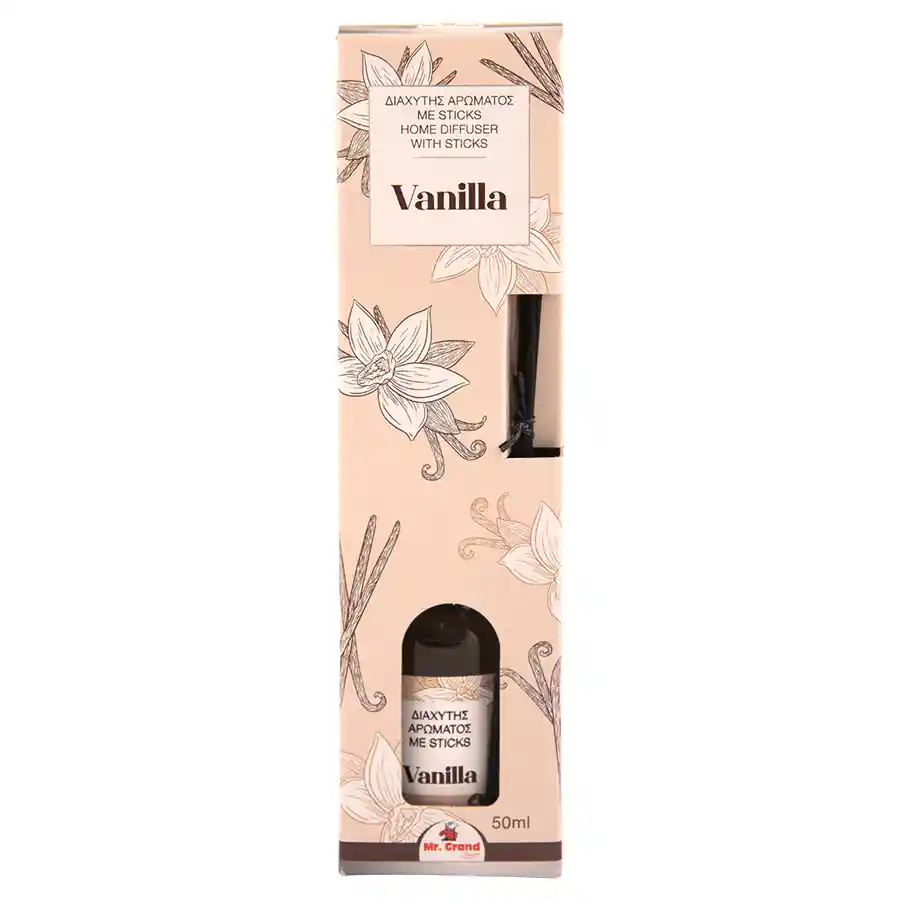 MrGrand Αρωματικό Χώρου Στικ Vanilla 50ml.