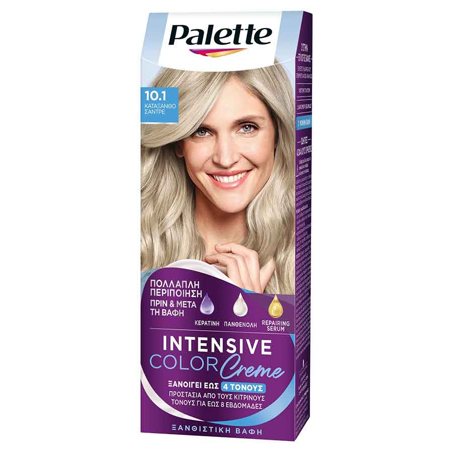 Schwarzkopf Palette Intensive Color Creme Βαφή Μαλλιών No10.1 Κατάξανθα Σαντρέ