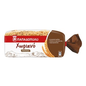 Παπαδοπούλου Χωριανό Ψωμί Τοστ Πολύσπορο Vegan 540 gr