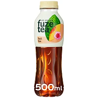 Fuze Tea Black Peach & Rose Χωρίς Ζάχαρη 500ml