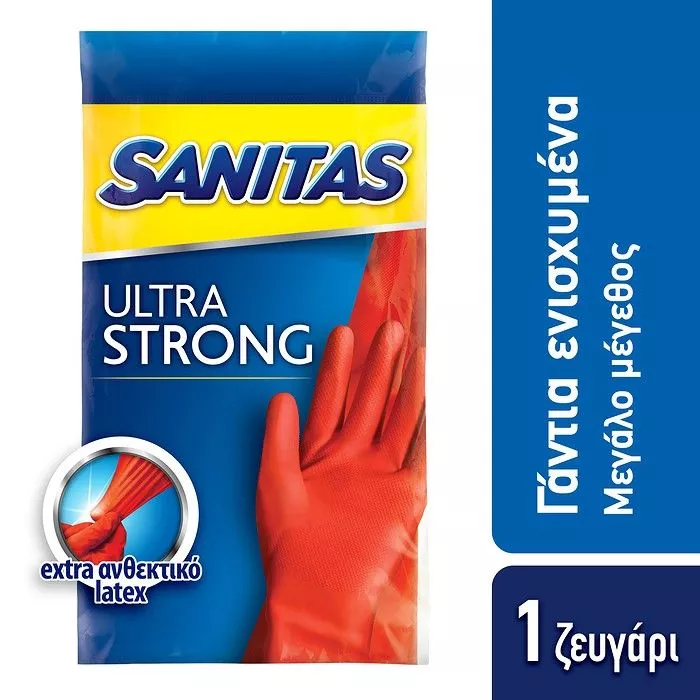 SANITAS SPECIAL GLOVES LARGE ULT STRONG