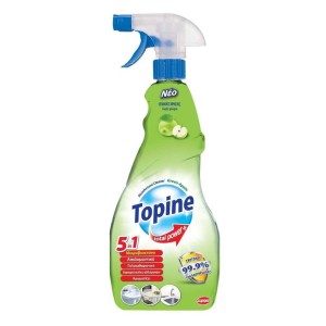 Topine Απολυμαντικό 5 Σε 1 Μήλο Με Αντλία 750 ml