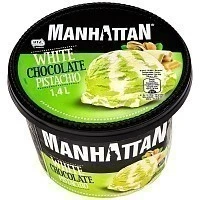 Manhattan Παγωτό Λευκή Σοκολάτα & Φιστίκι 700gr (1400ml)