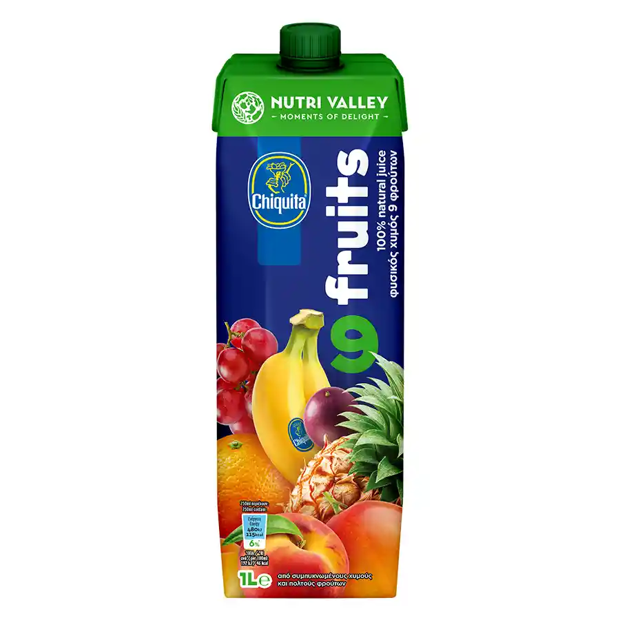 Nutri Valley Χυμός Chiquita 9 Φρούτα 1lt