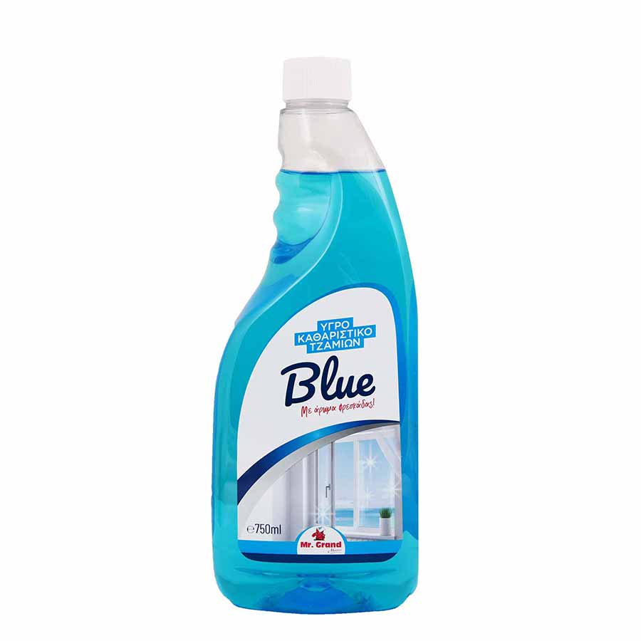 MrGrand Υγρό Τζαμιών Ανταλλακτικό Blue Power 750ml.