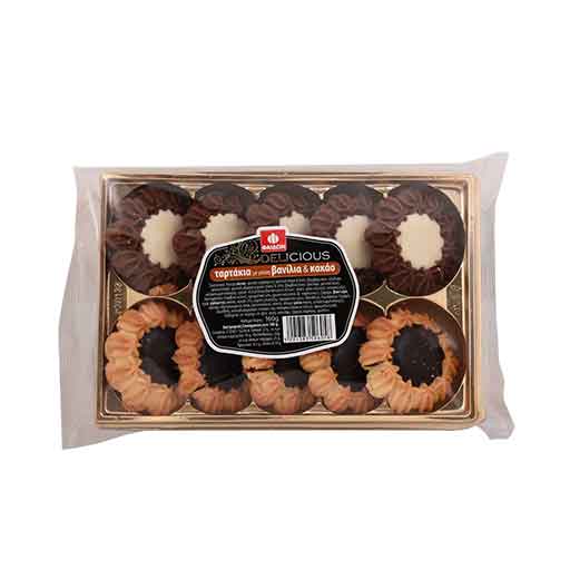 Φαίδων Ταρτάκια Delicious Βανίλια Κακάο 160γρ.