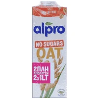 Alpro Ρόφημα Βρώμης Χωρίς Ζάχαρη 2x1lt