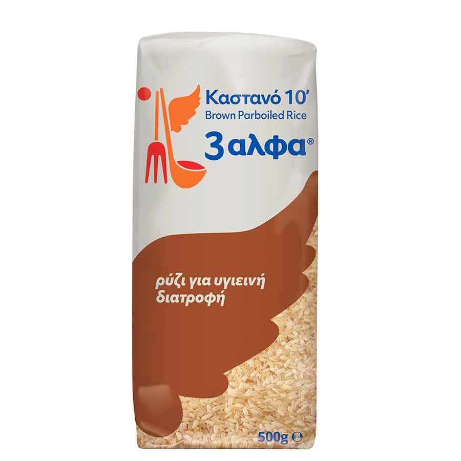 3άλφα Ρύζι Καστανό 10' 500γρ.