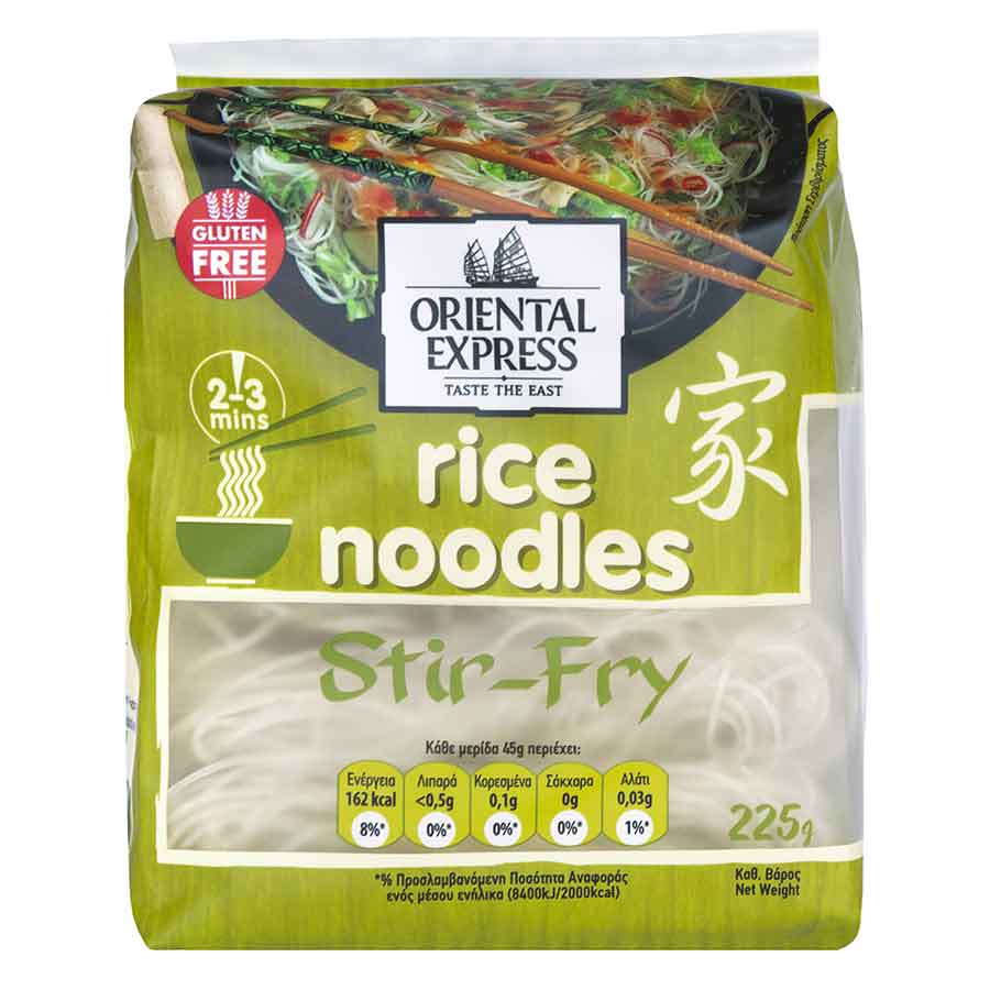 Oriental Express Noodles Ρυζιού Stir Fry Χωρίς Γλουτένη 225γρ.