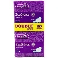 Feel Good! Σερβιέτες Ultra Plus Super Double Pack 20 τεμ