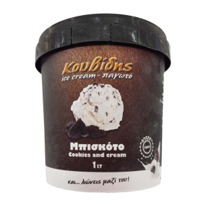 Κουβίδης Παγωτό Μπισκότο 630 - 650 gr 1 lt