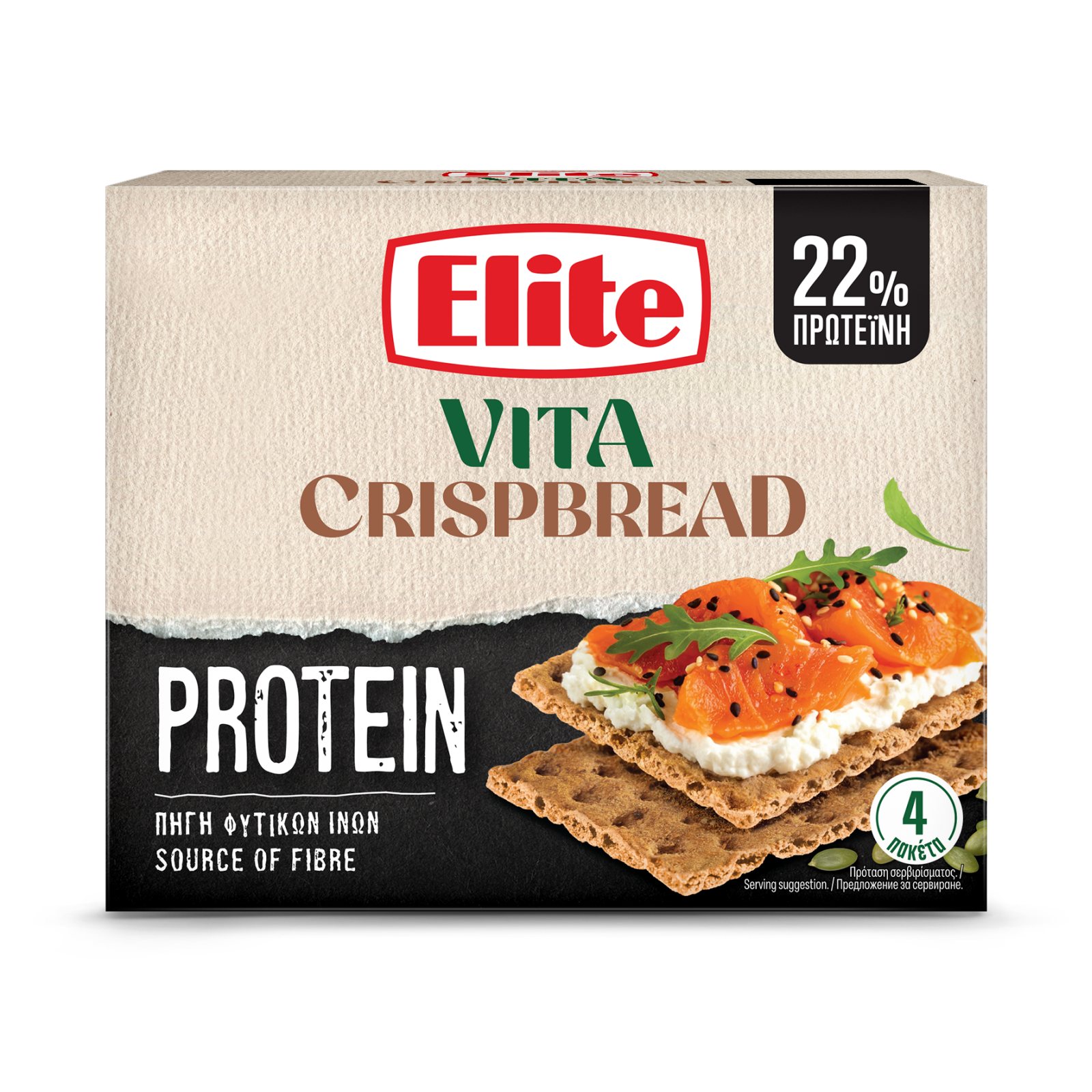 Φρυγανιές Vita Crispbread Πρωτεΐνης 254g