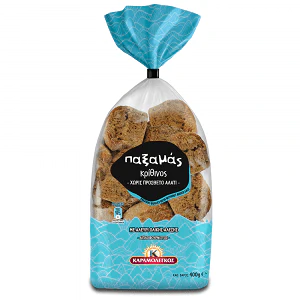 Παξαμάς Κρίθινος Χωρίς Πρόσθετο Αλάτι 400gr