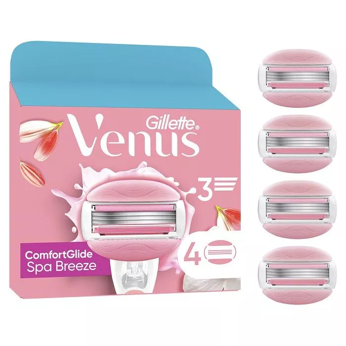 Gillette® Venus ComfortGlide Spa Breeze Ανταλλακτικές Κεφαλές Γυναικείας Ξυριστικής Μηχανής, 4 τεμάχια